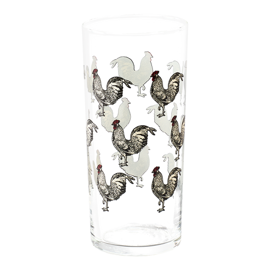 Rooster Highball Glass crafted from durable ceramic, perfect for enhancing your table setting