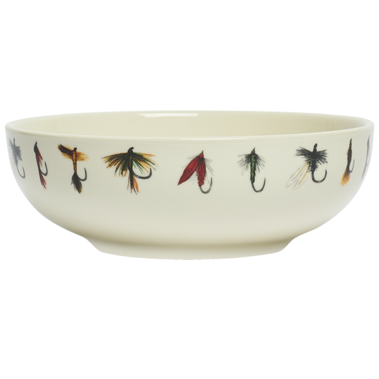 Gone Fishin Serving Bowl crafted from durable ceramic, ideal for everyday use