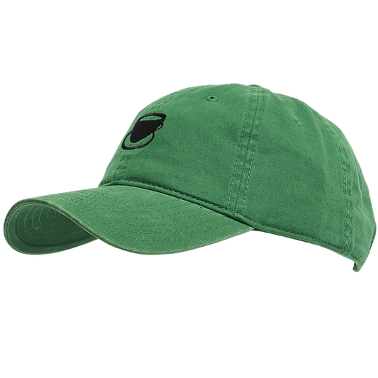 Close-up of Dad Hat - Cup Logo - Kelly Green, cup with graphic design