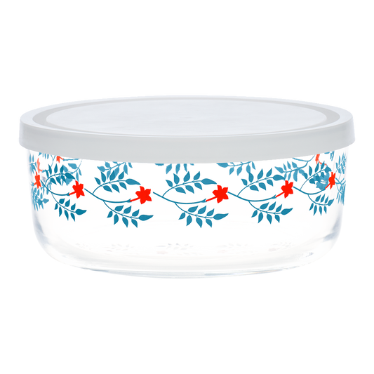 Vintage Floral Tammy Storage Bowl With Lid . crafted from durable ceramic, perfect for both everyday use and entertaining