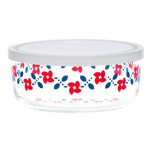 Vintage Floral Patsy Storage Bowl With Lid . crafted from durable ceramic, a versatile piece for everyday dining