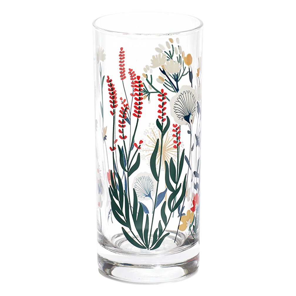 Wildflower Highball Glass crafted from durable ceramic, ideal for everyday use