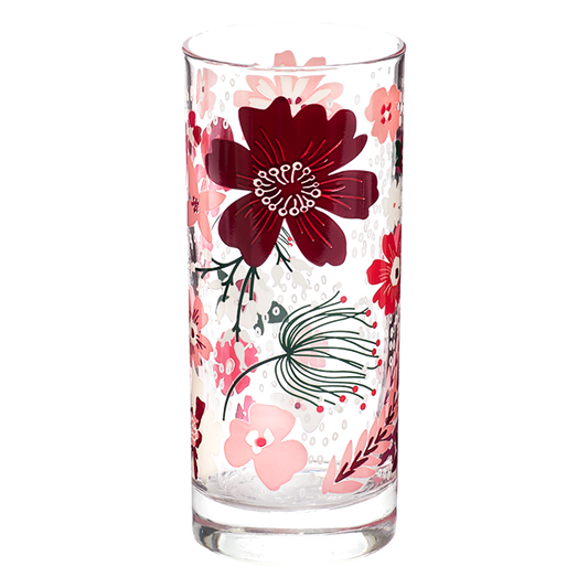 Pink Garden Highball Glass crafted from durable ceramic, crafted for versatile everyday use