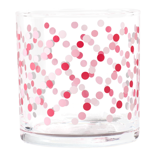 Novelty Glassware Party Glasses Pink Party Dots crafted from durable ceramic, perfect for enhancing your table setting