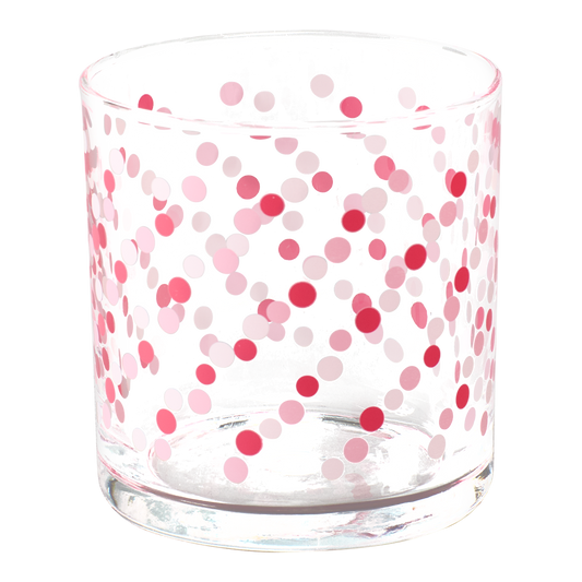 Novelty Glassware Party Glasses Pink Party Dots crafted from durable ceramic, perfect for enhancing your table setting