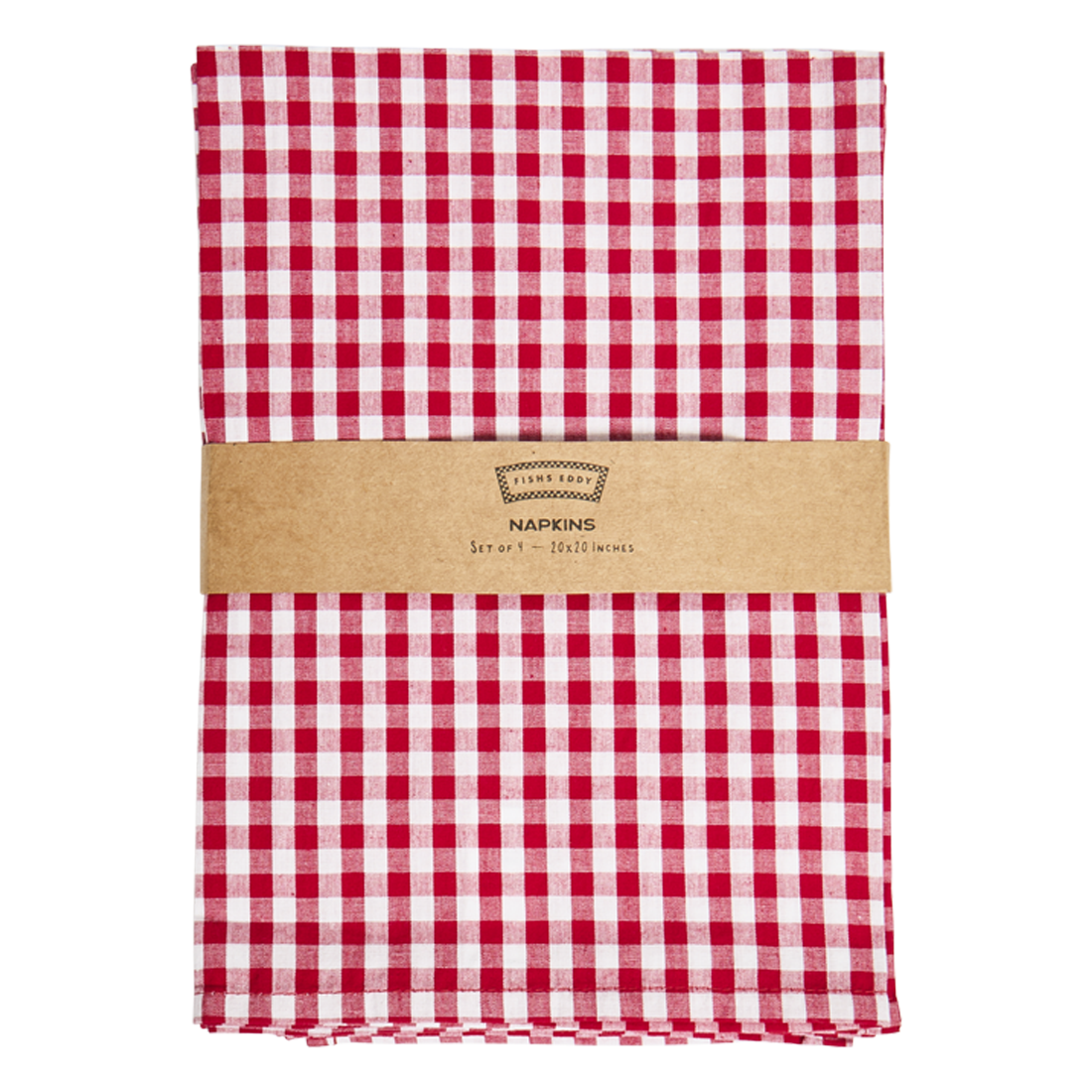 Pk Gingham Napkins Red crafted for coordinated table settings, ideal for mixing with colorful dishes and everyday serveware