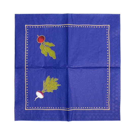 Cocktail Napkin Root Down with decorative entertaining inspired design, pairs beautifully with modern table settings and ceramic dinnerware