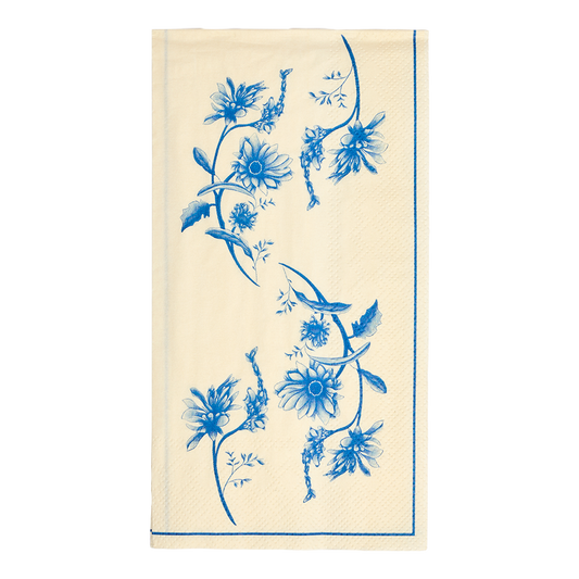 Guest Napkin Wild Flower with floral inspired artwork, great for layering into relaxed entertaining and everyday dining