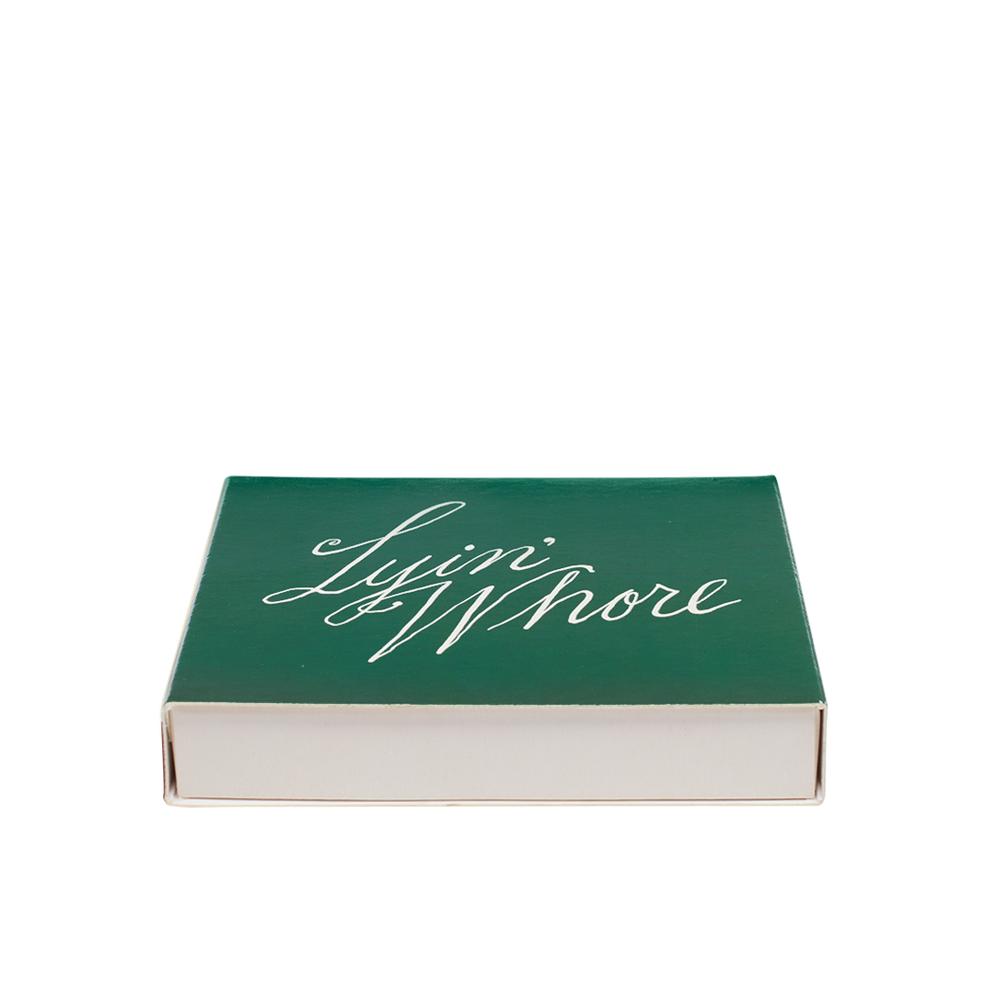 Green box with white text on a white background