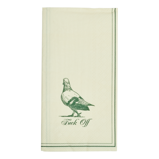 Guest Napkins Fuck Off with decorative tabletop styling, ideal for mixing with colorful dishes and everyday serveware