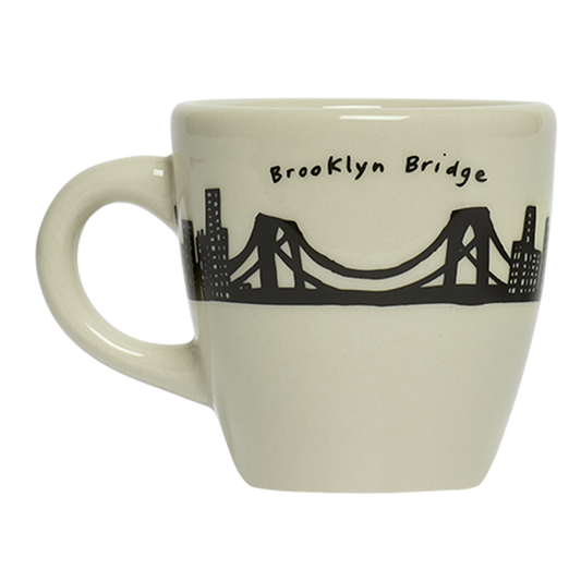 212 Skyline - DemiTasse Espresso (3oz) by Fishs Eddy, demitasse espresso cup with NYC skyline design, perfect for espresso and after-dinner coffee