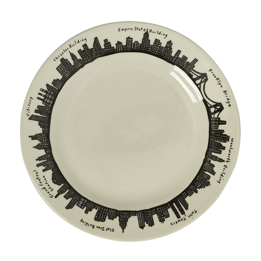 212 Skyline - Main Plate (10 1/4"), ceramic, by Fishs Eddy, for everyday meals and table settings, front product image