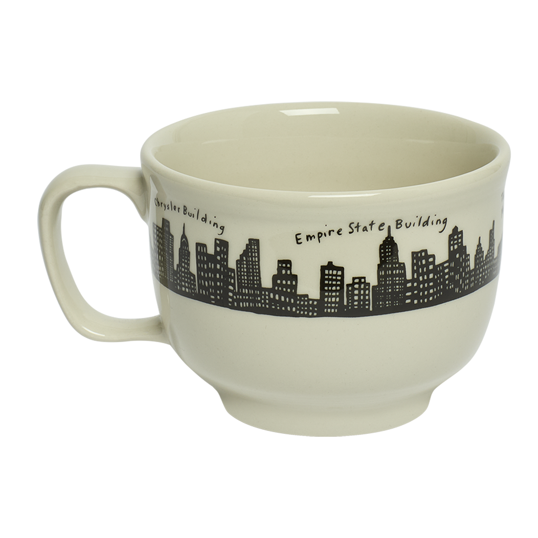 212 Skyline - Jumbo Mug (18oz) by Fishs Eddy, ceramic mug with NYC skyline design, perfect for coffee, tea, and everyday use