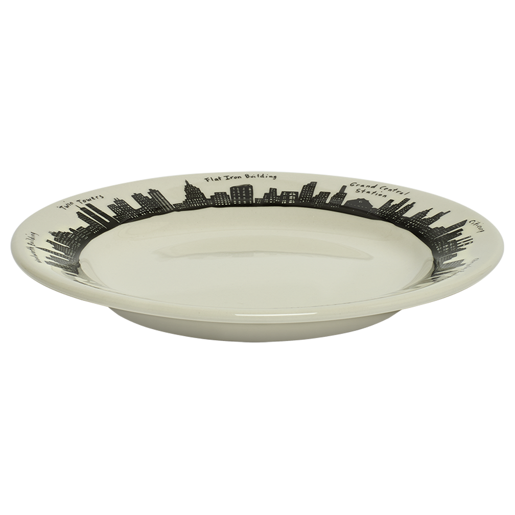 212 Skyline - App Plate (8 1/4"), ceramic, by Fishs Eddy, for everyday meals and table settings, alternate view