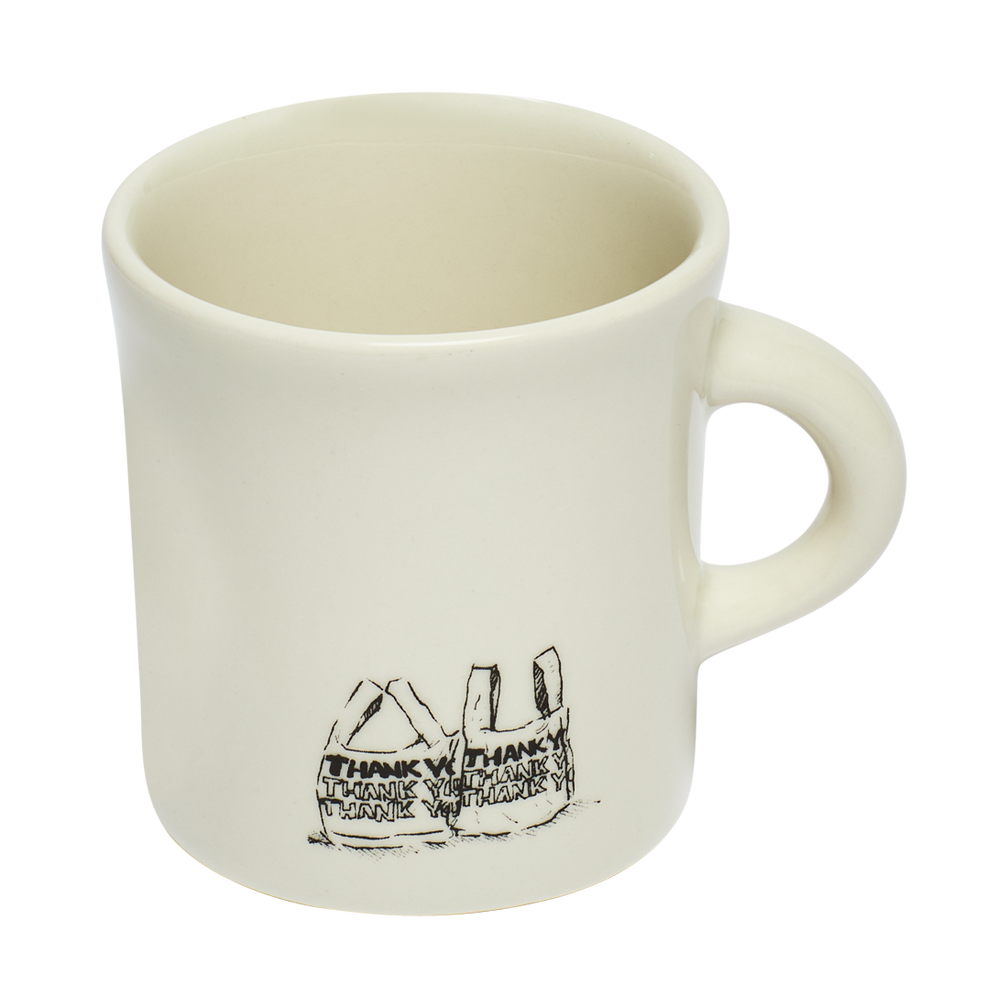 NYC Toile - Pizza Rat Mug 8.75oz by Fishs Eddy, ceramic mug, perfect for coffee, tea, and everyday use