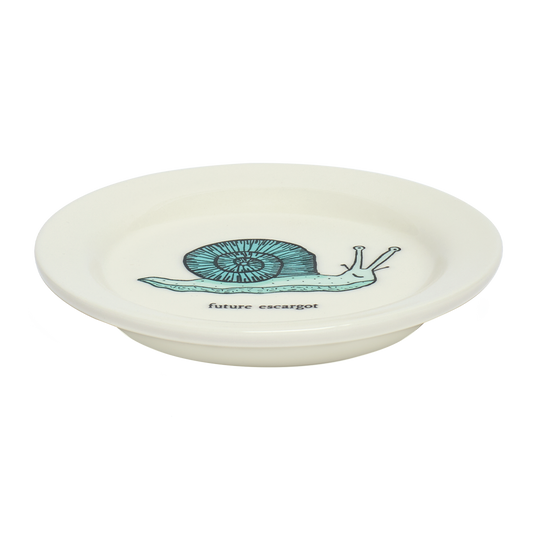Escargot Plate 4.25in, ceramic, by Fishs Eddy, for everyday meals and table settings, alternate view