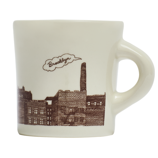 Brooklyn - City Mug 13oz by Fishs Eddy, ceramic mug with Brooklyn design, perfect for coffee, tea, and everyday use