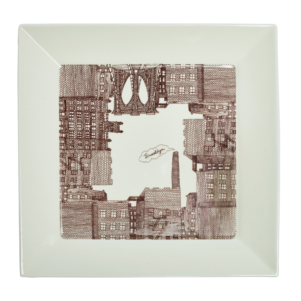Brooklyn Square Tray with Brooklyn inspired design, a reliable choice for casual dining