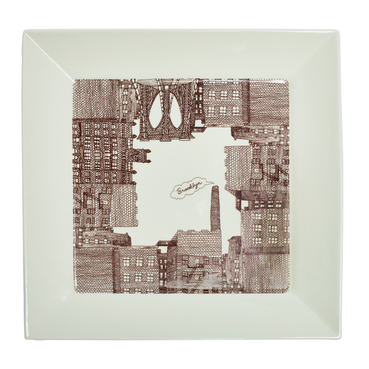 Brooklyn Square Tray with Brooklyn inspired design, a reliable choice for casual dining