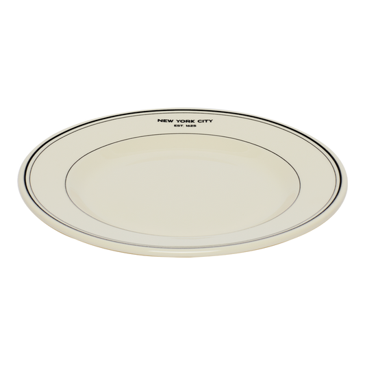 EST NYC - 1625 Main Plate 10.25in, ceramic, by Fishs Eddy, for everyday meals and table settings, alternate view