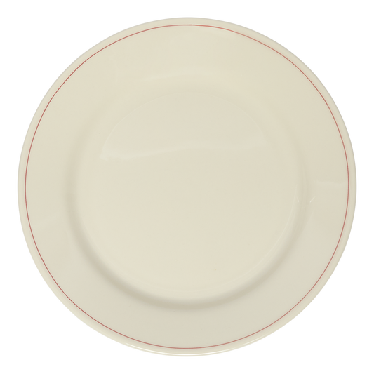 HL Redband - Side Plate 8.25in, ceramic, by Fishs Eddy, for everyday meals and table settings, front product image