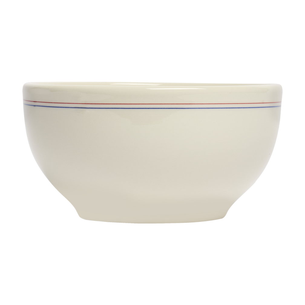 Hl Red/Blueband Cereal Bowl crafted from durable ceramic, perfect for both everyday use and entertaining