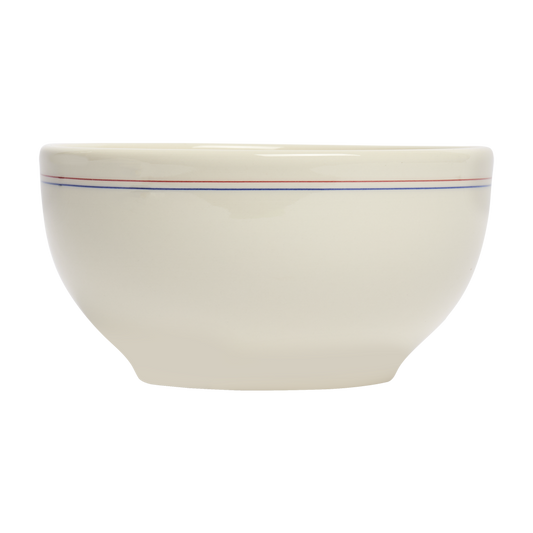 Hl Red/Blueband Cereal Bowl crafted from durable ceramic, perfect for both everyday use and entertaining