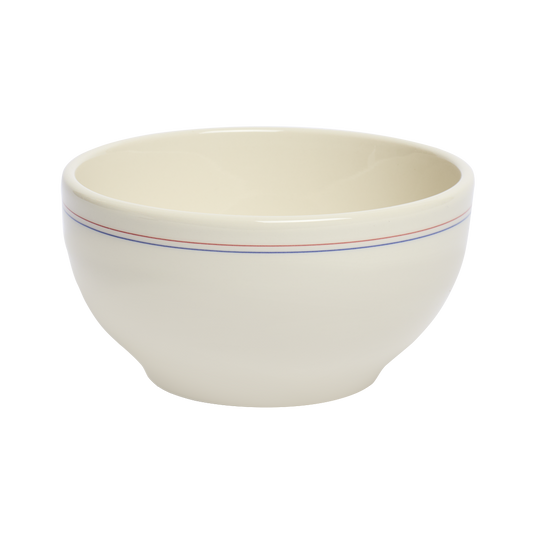 Hl Red Blueband Cereal Bowl crafted from durable ceramic, perfect for both everyday use and entertaining