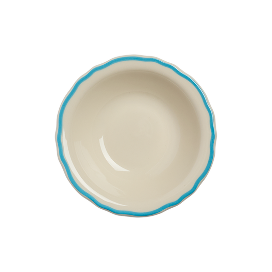 Skyblue Scallop Fruit Bowl . designed for serving fruit or snacks, designed to elevate your table presentation