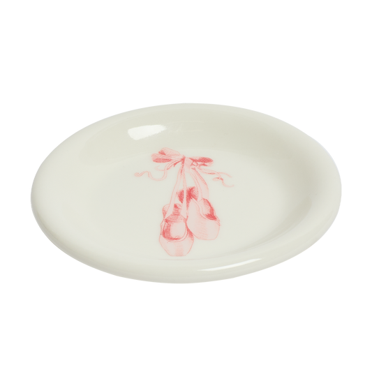 Ballet Slippers Mini Plate 3.5in, ceramic, by Fishs Eddy, for everyday meals and table settings, alternate view