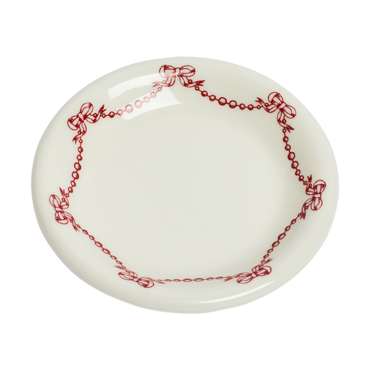 Ribbons Mini Plate 3.5in, ceramic, by Fishs Eddy, for everyday meals and table settings, alternate view