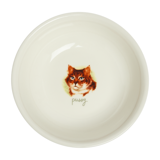 All In The Family Pussy Bowl crafted from durable ceramic, perfect for both everyday use and entertaining