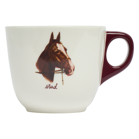 All in the Family - Stud Mug (10oz) by Fishs Eddy, ceramic mug with novelty text design, perfect for coffee, tea, and everyday use