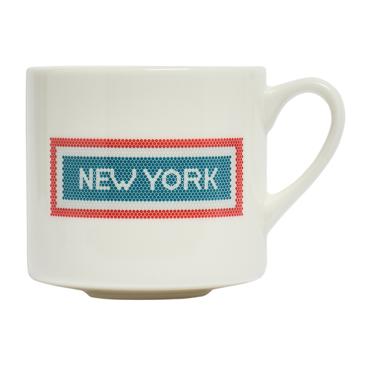 Bridge & Tunnel - Tunnel Vision Mug (15oz) by Fishs Eddy, ceramic mug with New York bridge design, perfect for coffee, tea, and everyday use