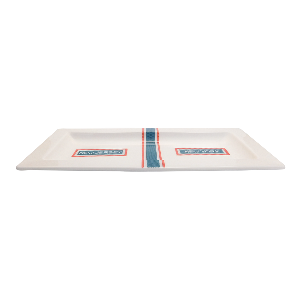 Bridge Tunnel Tunnel Vision Tray inspired by New York City landmarks, perfect for serving meals snacks or drinks
