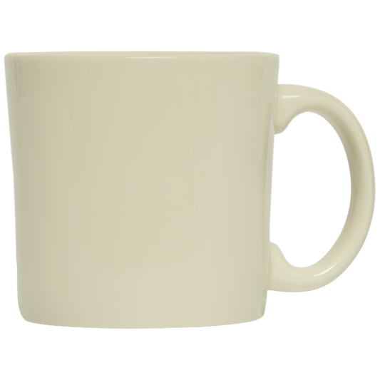 Diner Whites - Twelve Mug (12oz) by Fishs Eddy, ceramic mug with classic white diner style, perfect for coffee, tea, and everyday use