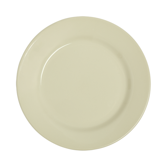 Diner Whites - App Plate (8 1/4"), ceramic, by Fishs Eddy, for everyday meals and table settings, front product image