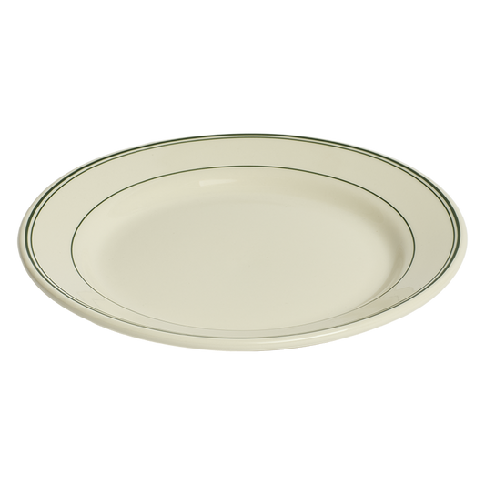 HL Greenband - App Plate (9"), ceramic, by Fishs Eddy, for everyday meals and table settings, alternate view