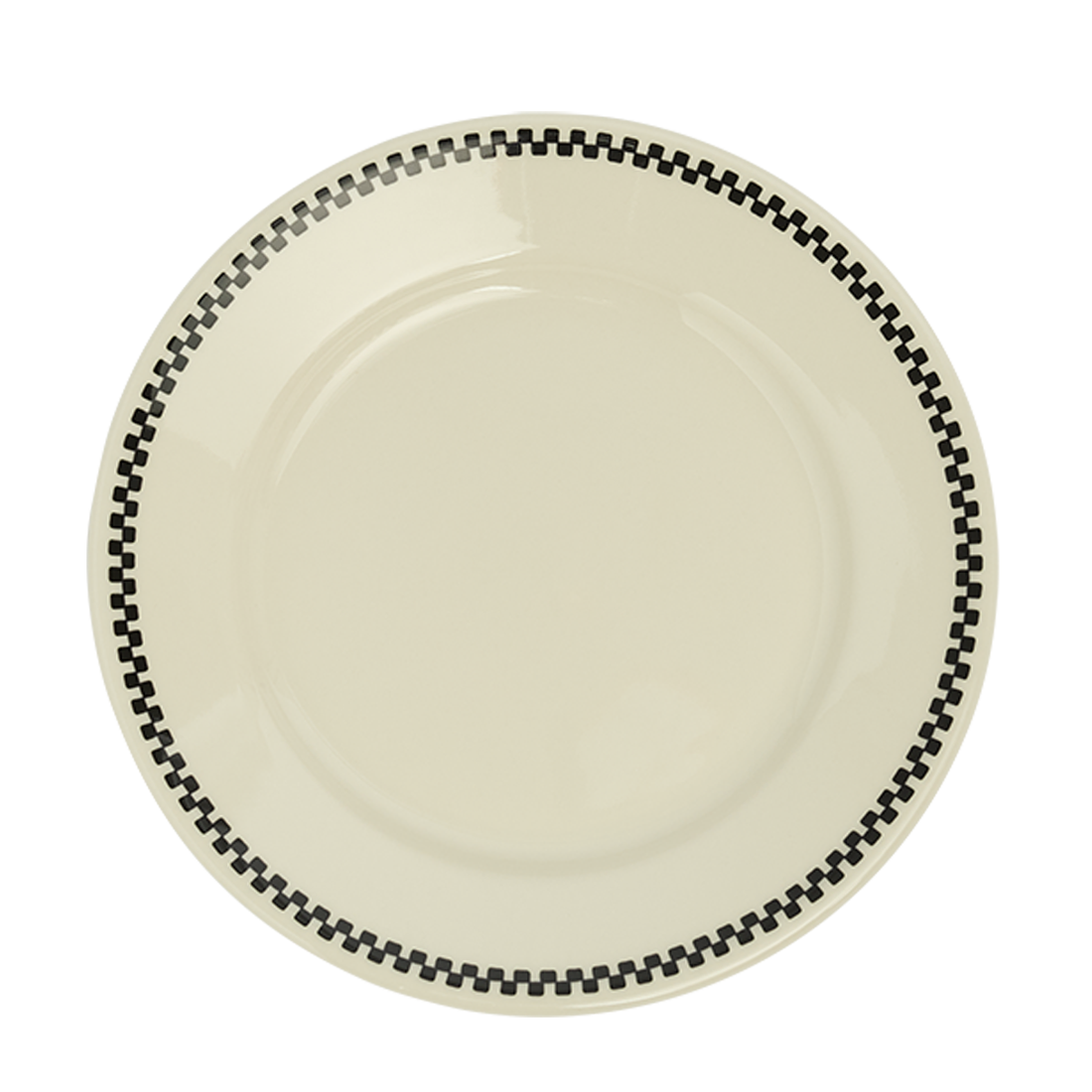 Checkerboard - Side Plate (6 5/8"), ceramic, by Fishs Eddy, for everyday meals and table settings, front product image