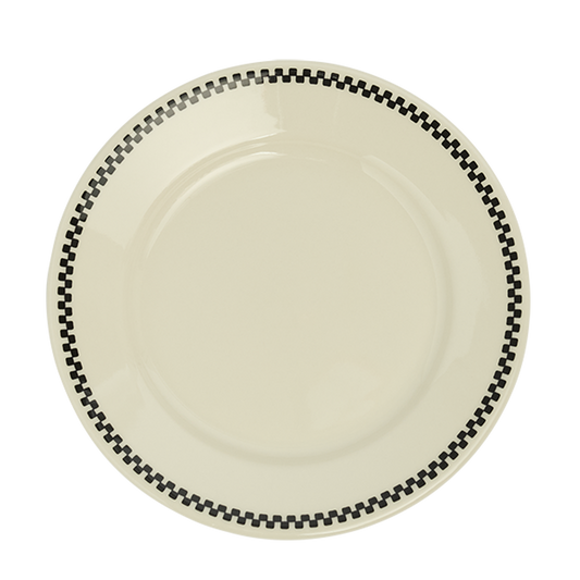 Checkerboard - Side Plate (6 5/8"), ceramic, by Fishs Eddy, for everyday meals and table settings, front product image