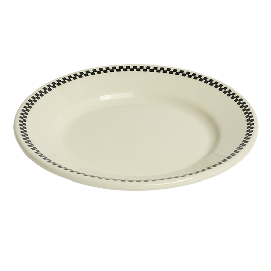 Checkerboard - Side Plate (6 5/8"), ceramic, by Fishs Eddy, for everyday meals and table settings, alternate view