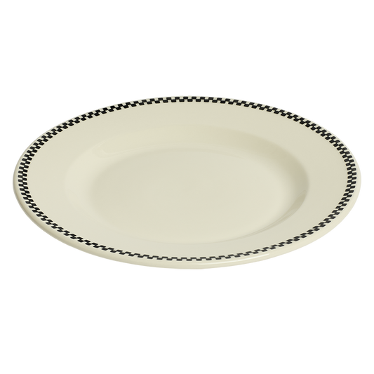 Checkerboard - Main Plate (10 1/2"), ceramic, by Fishs Eddy, for everyday meals and table settings, alternate view