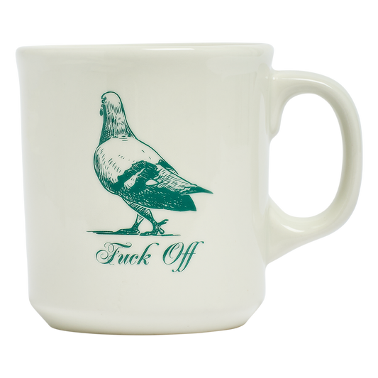 Pleasantries - Fuck Off Mug (15oz) by Fishs Eddy, ceramic mug with novelty text design, perfect for coffee, tea, and everyday use