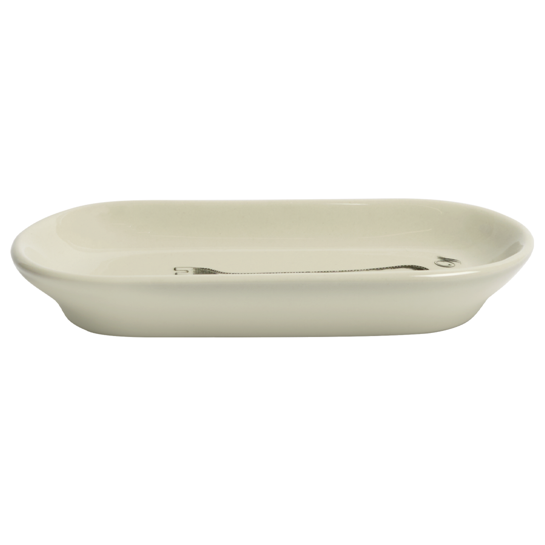 Pleaseantries Fork Off Tray crafted from durable ceramic, crafted for versatile everyday use
