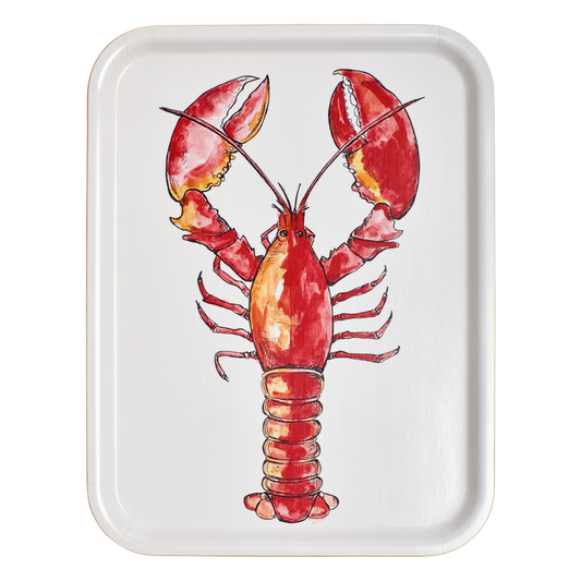 Shelly Lobster Tray crafted from durable ceramic, perfect for serving meals snacks or drinks